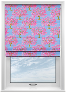 Classic Woodland, Spring Pastels - Motorised Roman Blind